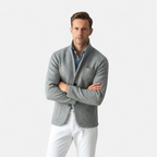 Men's Vintage Wool Stand-Collar Jacket