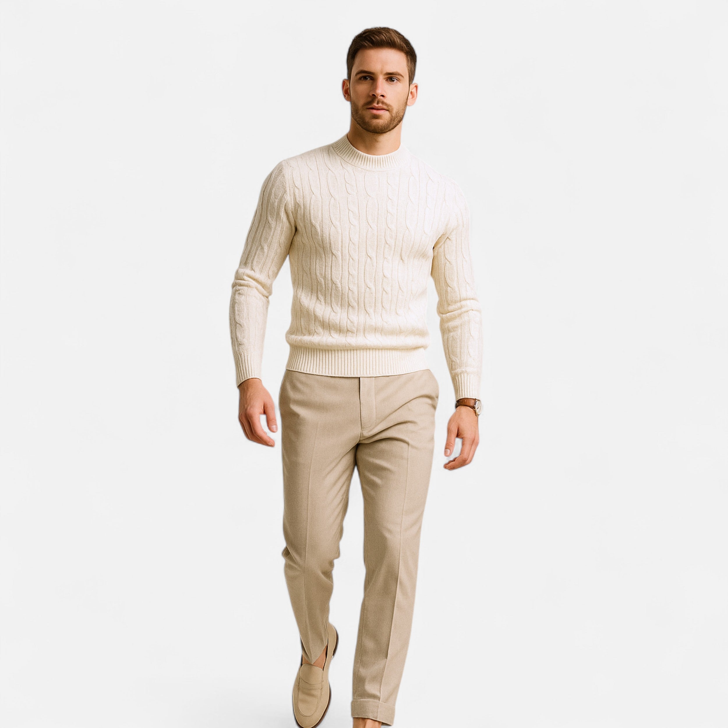 Men's Classic Crewneck Knit Sweater