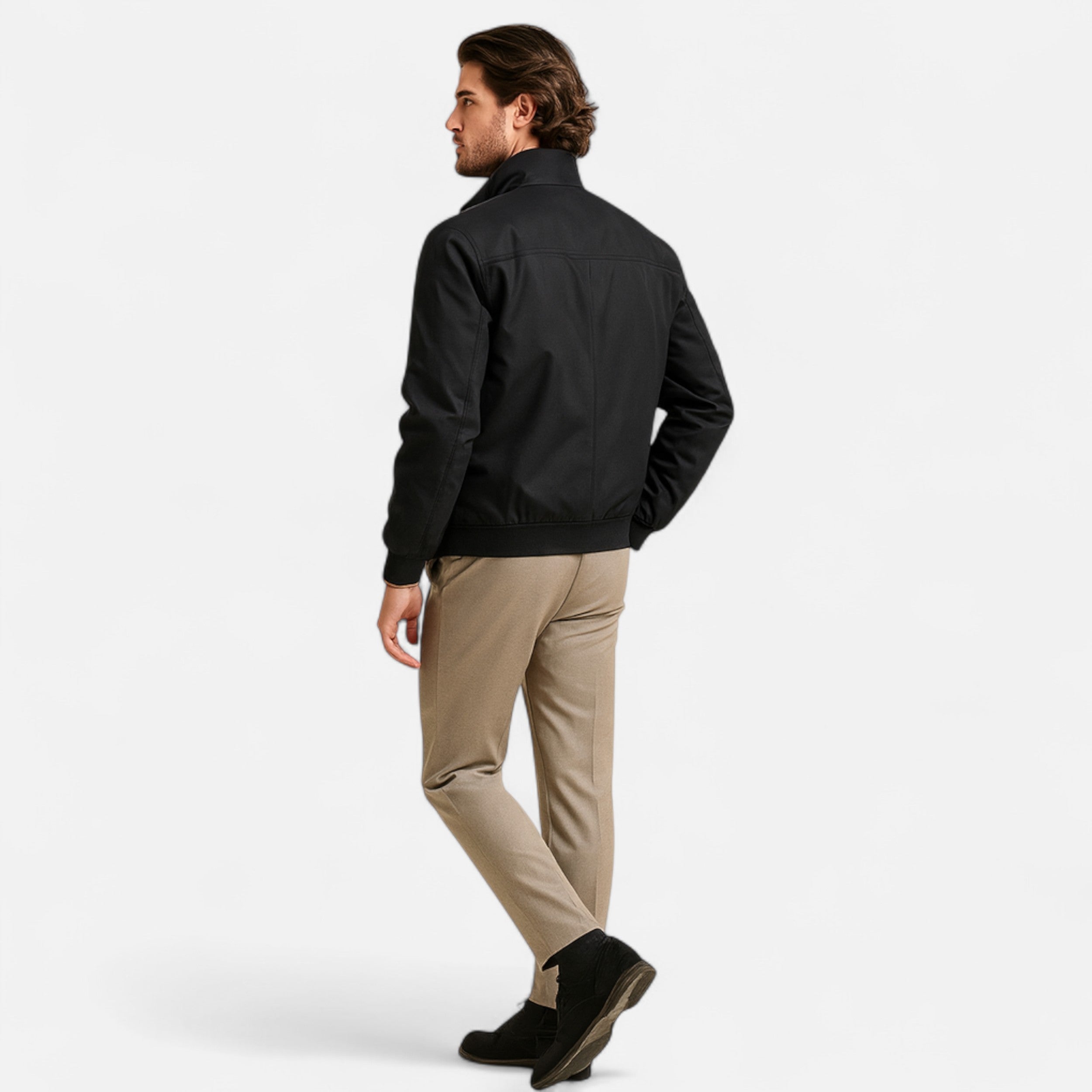 Men's Slim-Fit Bomber Jacket