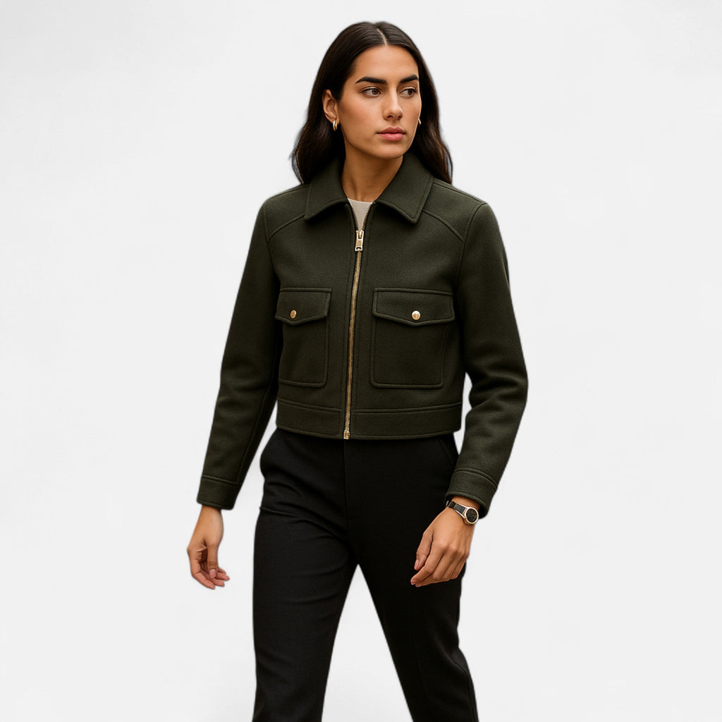 Women's Elegant Winter Zip Jacket