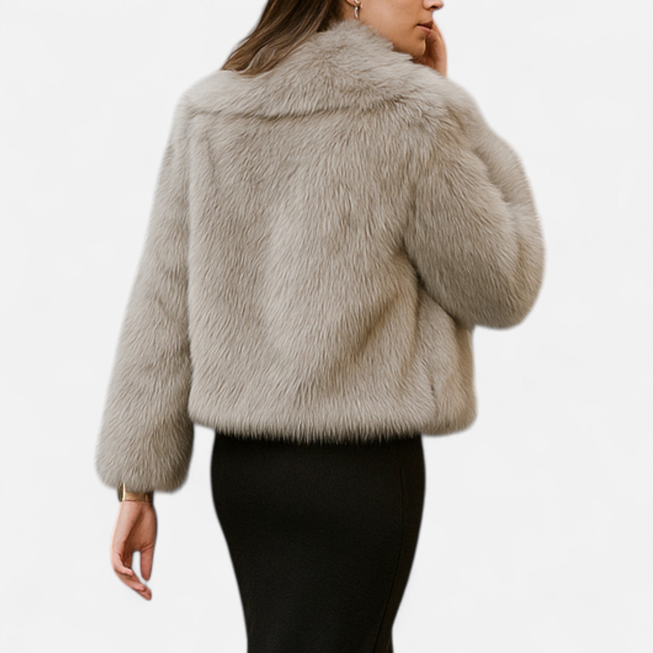 Women's Plush Faux Fur Winter Coat
