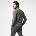 Men's Fleece Patchwork Stand-Collar Jacket