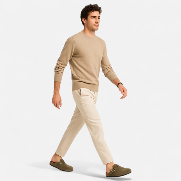 Men’s Trendy Home Indoor Slip-on Suede Mules Loungewear Clog