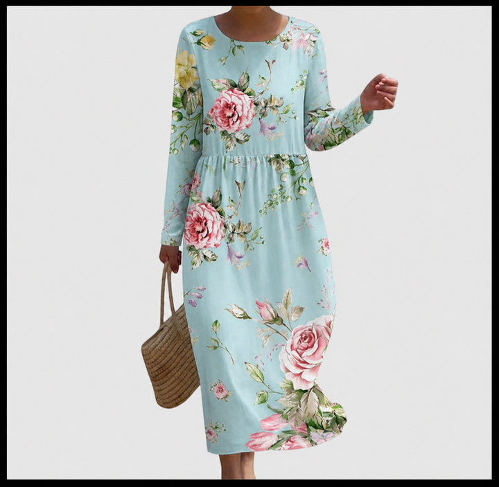 Vestido largo floral de verano