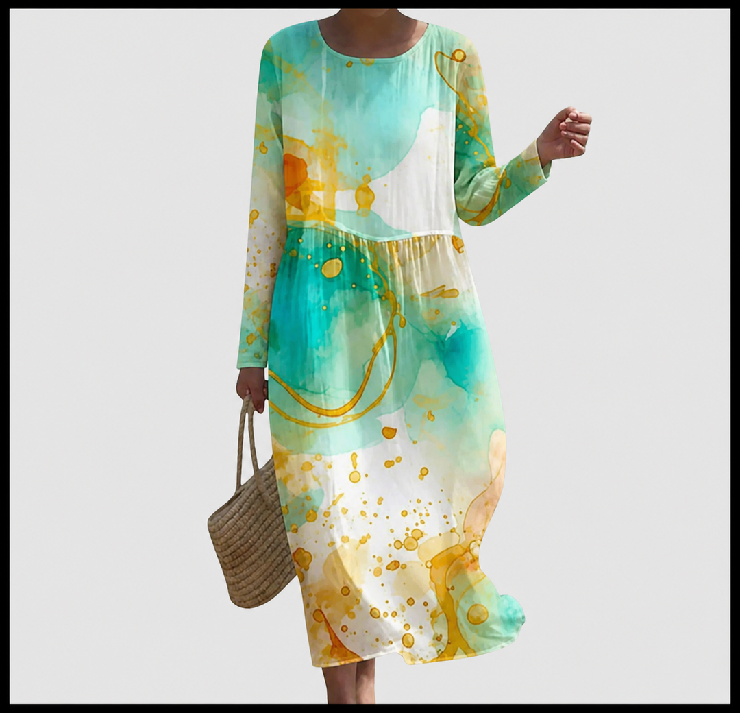 Vestido largo floral de verano