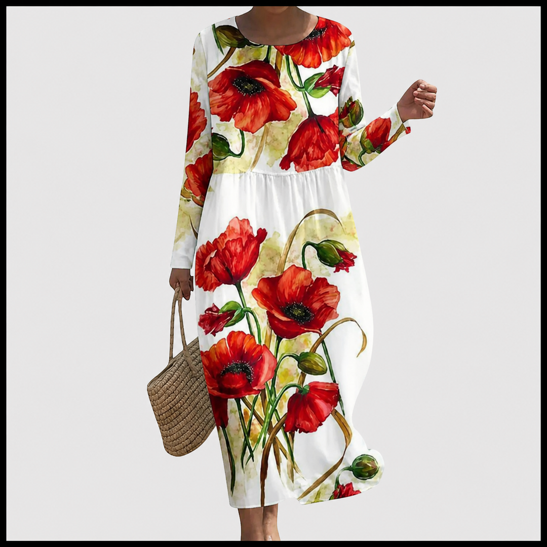 Vestido largo floral de verano