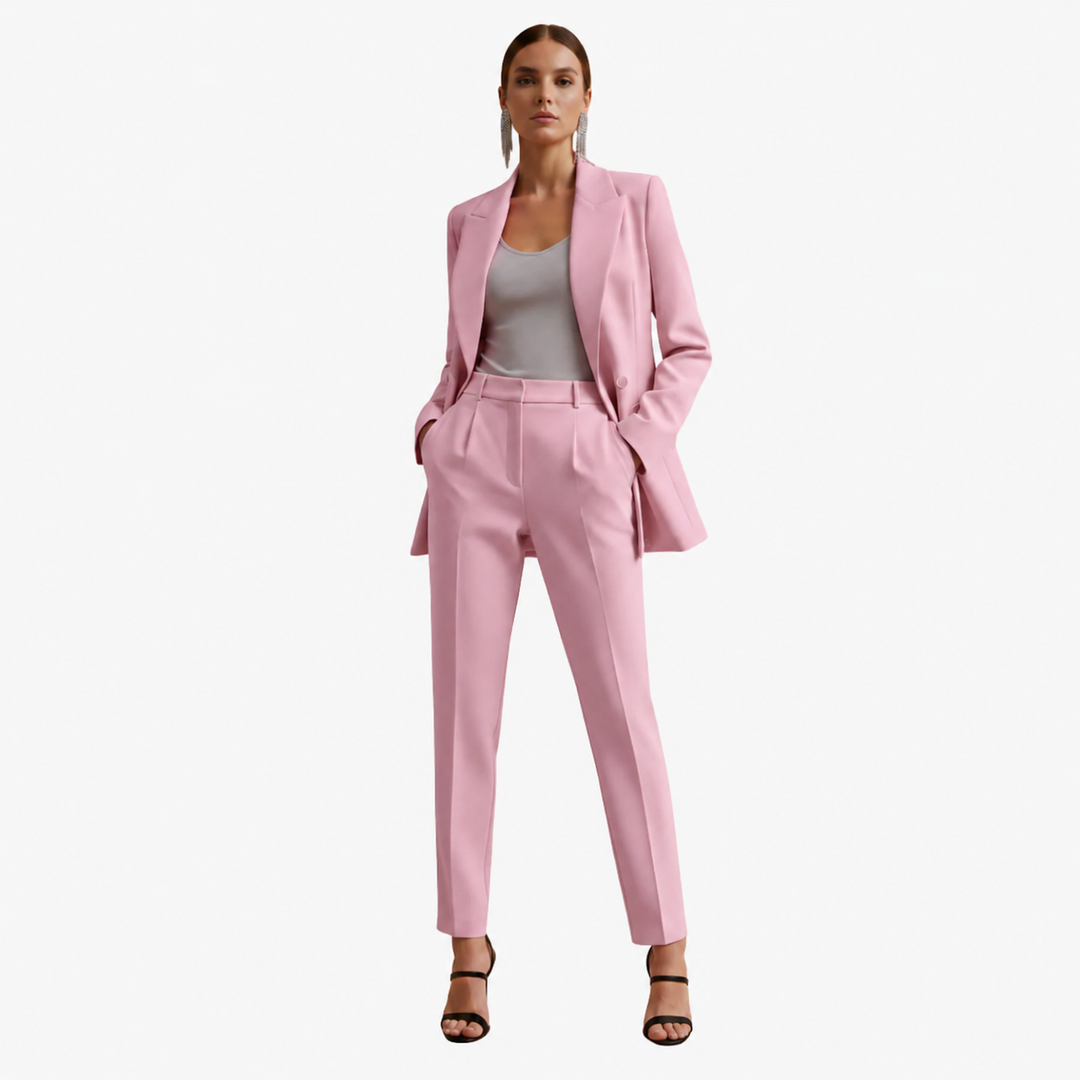 Tailored Double Breasted Suit Set