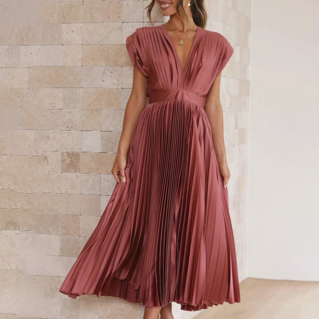 Vestido largo para invitada de boda Soft Flow con ajuste elegante