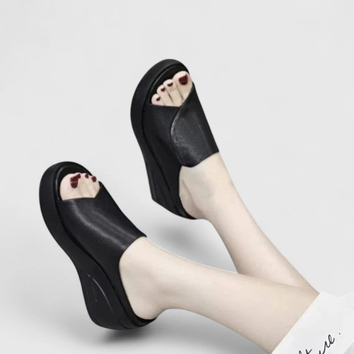 Sandalias ortopédicas con cuña cómoda