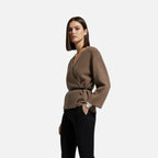 Women's Belted Wrap Sweater