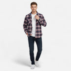 Men's Oversized Lightweight Flannel Shirt Jacket