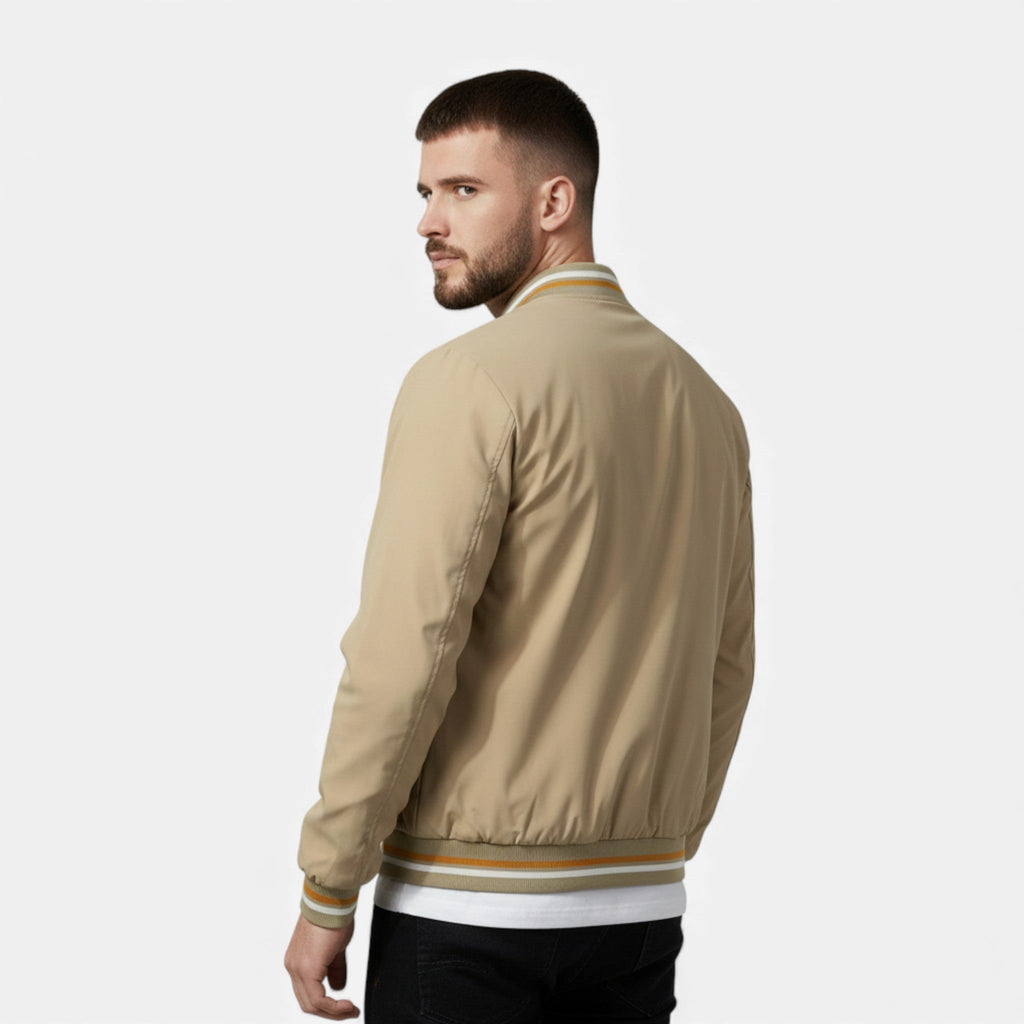 Men's Thick Bomber Jacket for Autumn Winter