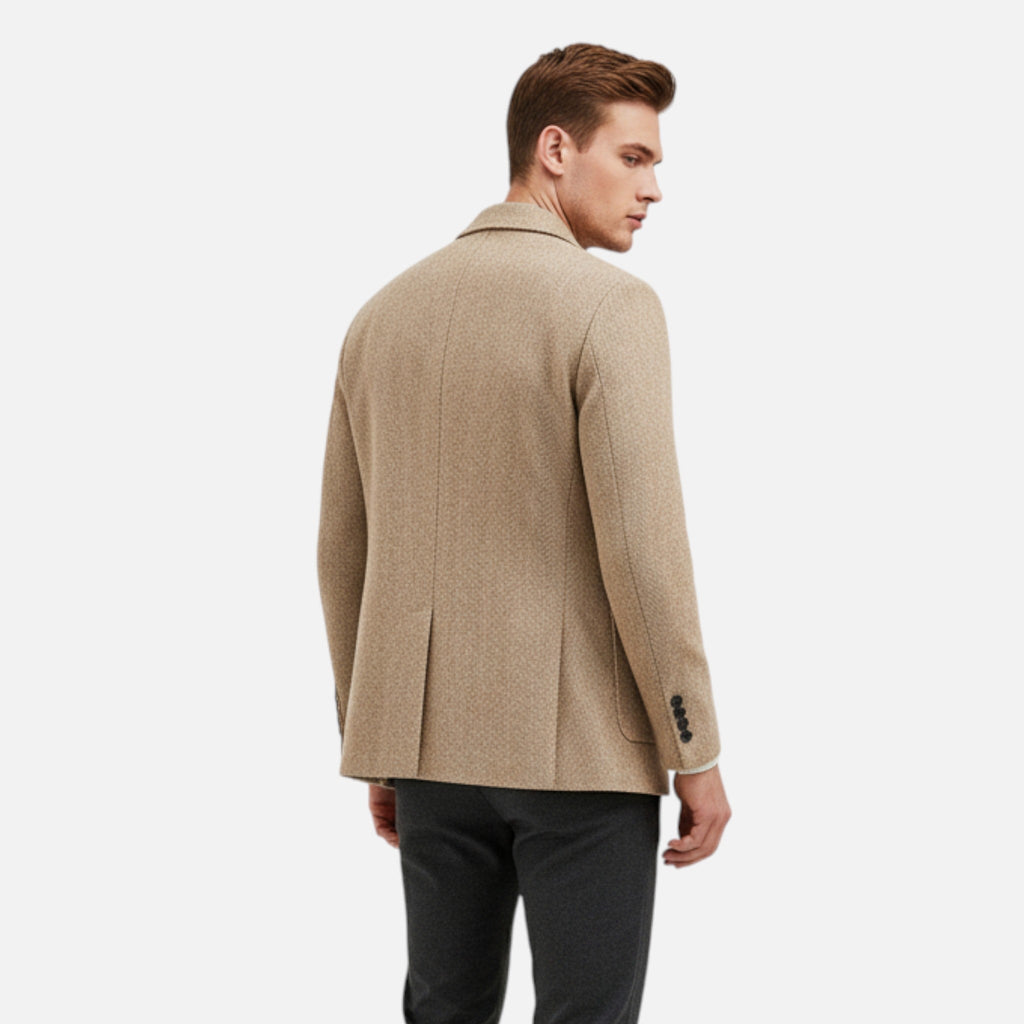 Men's Wool Blend Business Lapel Jacket
