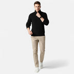 Men's Wool-Blend Half-Zip Sweater