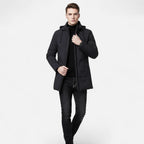 Men's Hooded Cotton-Blend Parka
