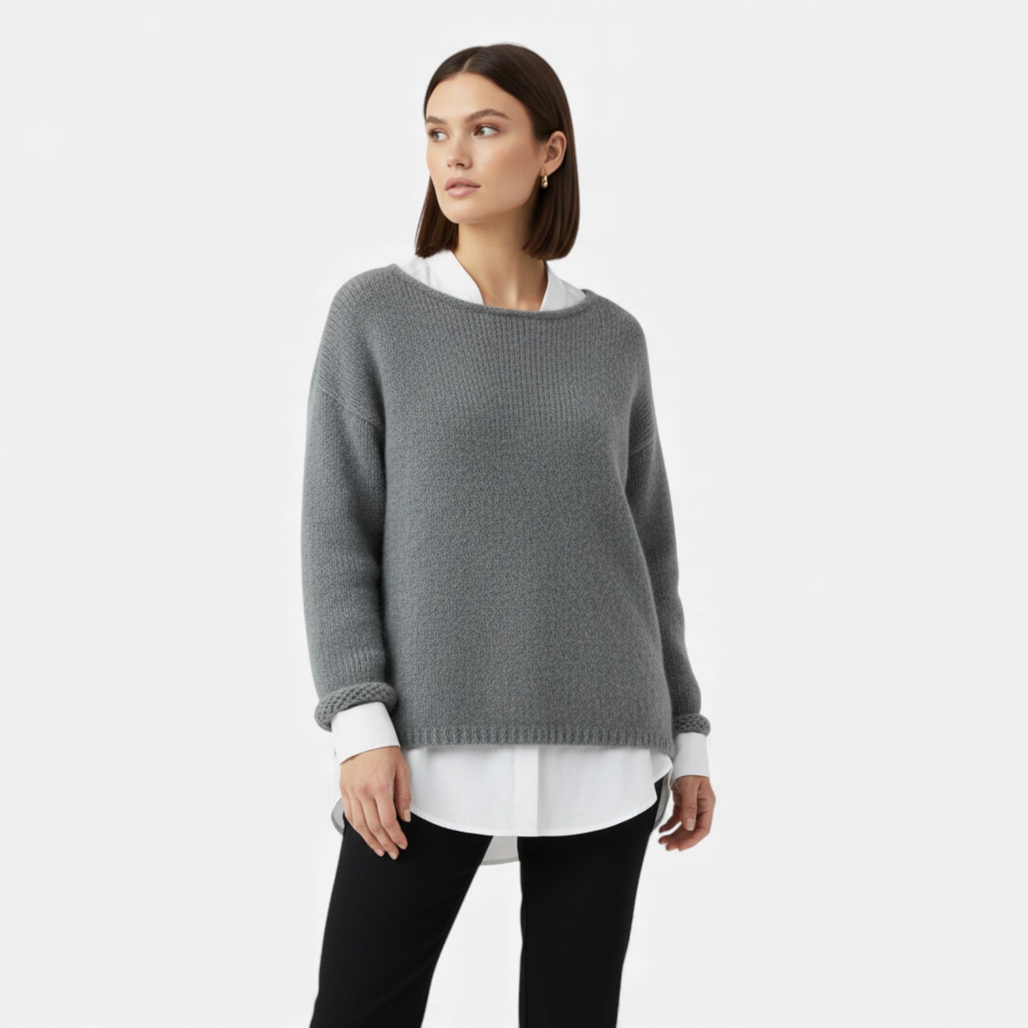 Women's Off-Shoulder Knit Winter Sweater