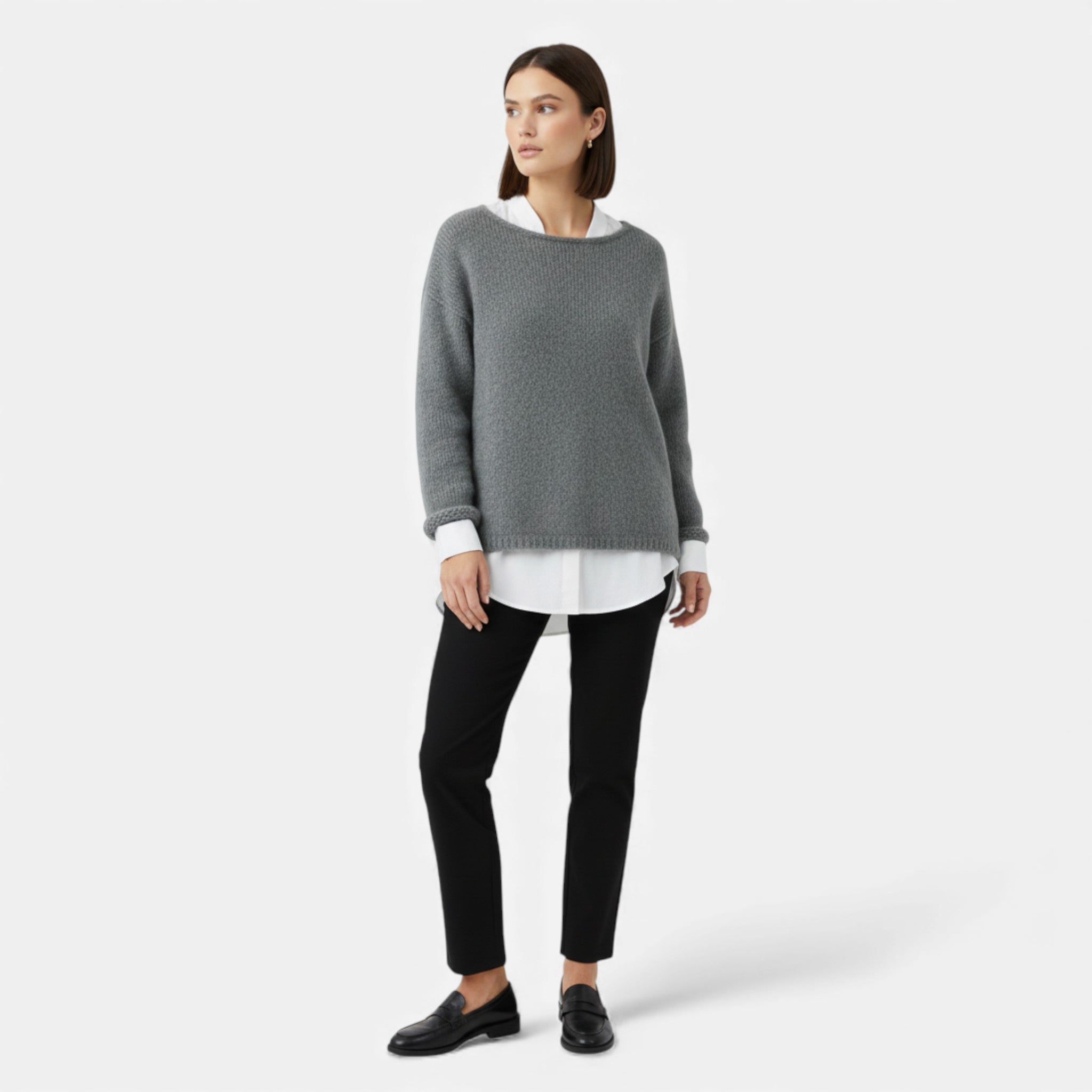 Women's Off-Shoulder Knit Winter Sweater
