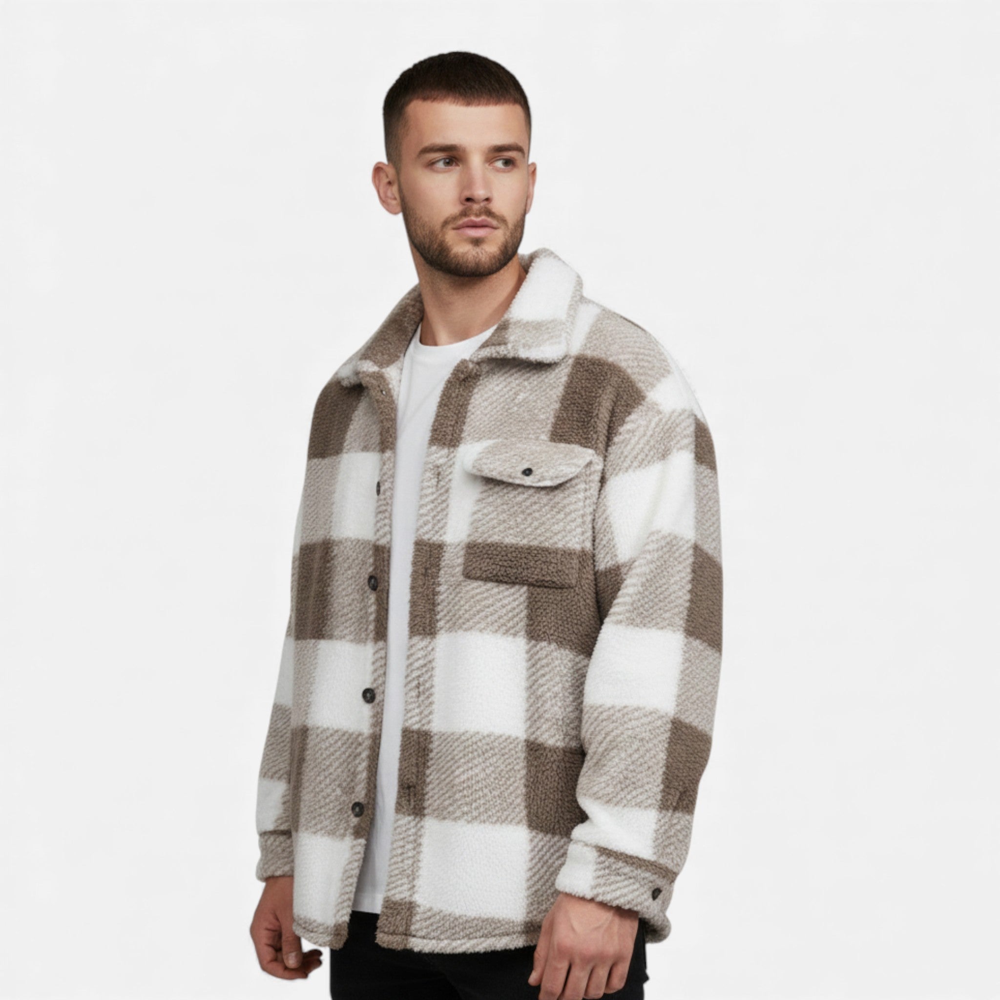 Men's Velvet Plush Rabbit Fur Jacket