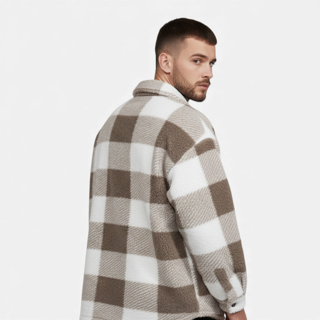 Men's Velvet Plush Rabbit Fur Jacket