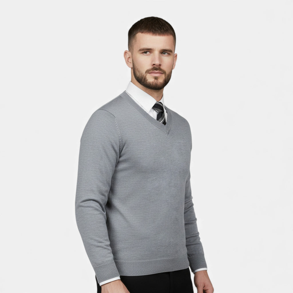 Men's V-Neck Knit Sweater