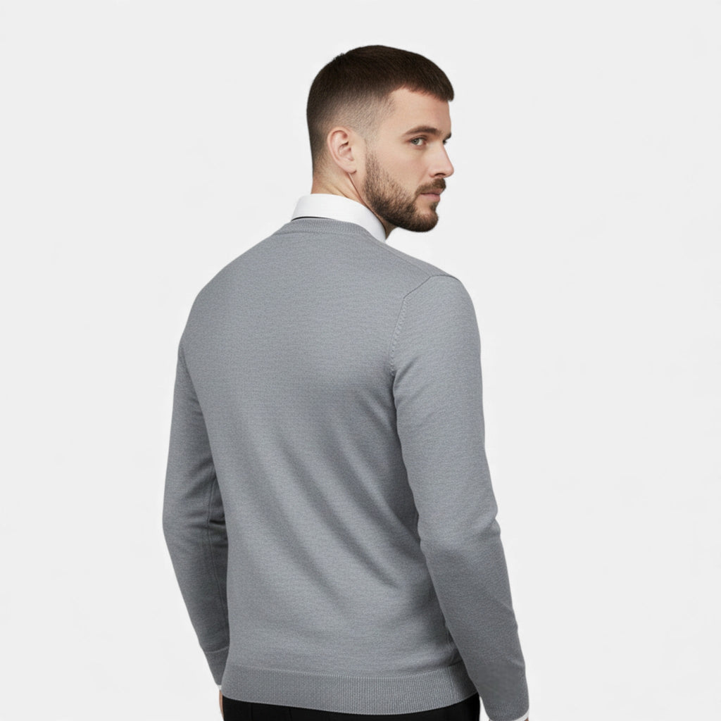 Men's V-Neck Knit Sweater