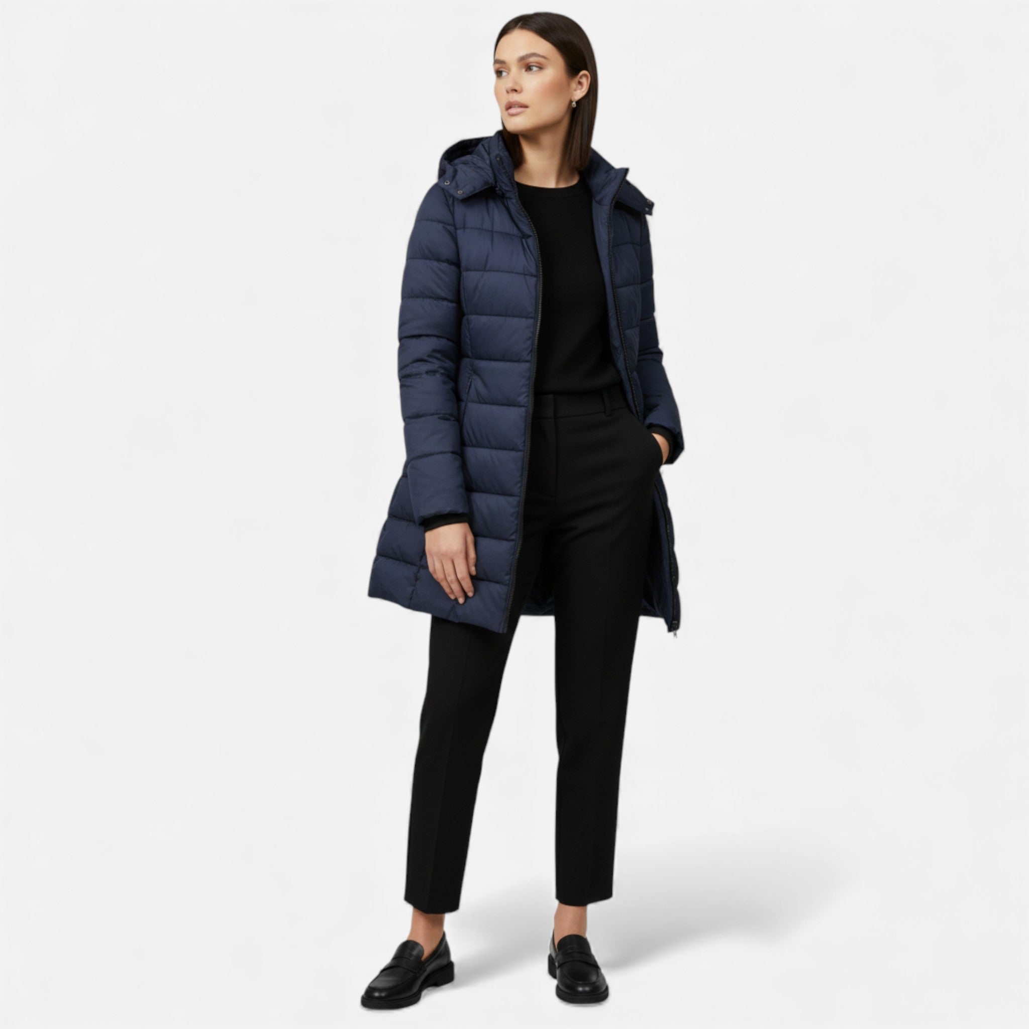 Women's Quilted Cotton Blend Autumn Winter Jacket