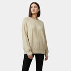 Women's Loose-Fit Knitted Cable Sweater