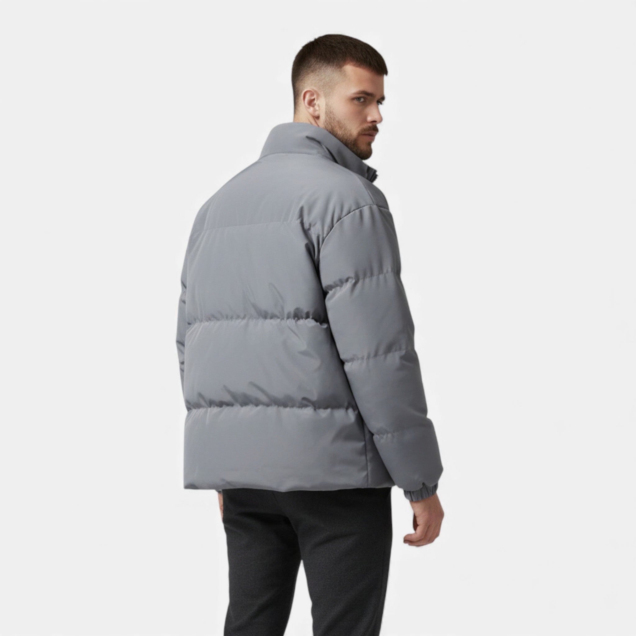 Men's Lambswool Plush Puffer Jacket