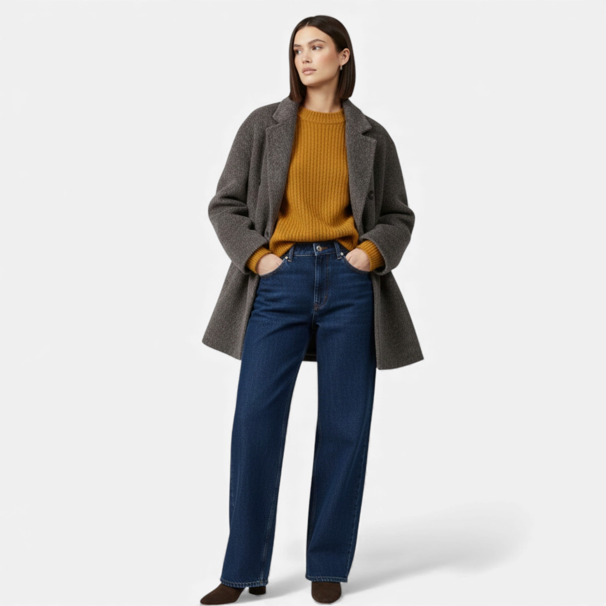 Women's Wool-Blend Winter Coat