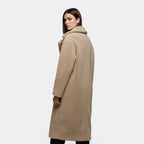 Women’s Long Double-Breasted Teddy Coat