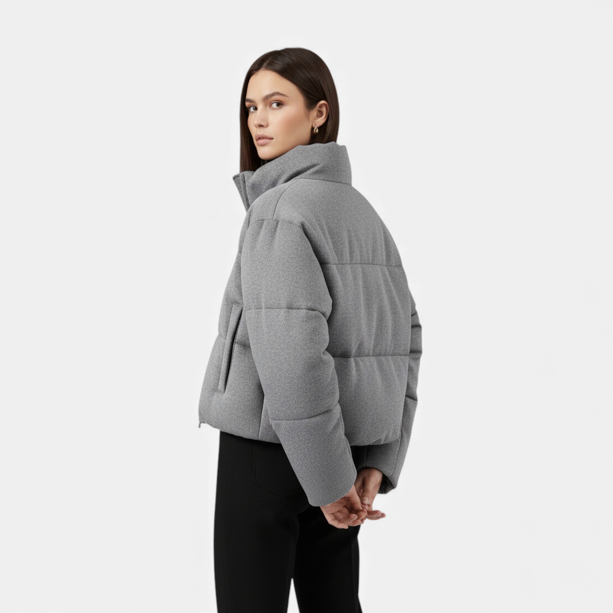 Women's Knitted Polyester Jacket