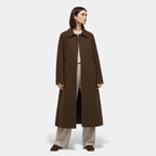 Women's Structured Long Wool Blend Winter Coat