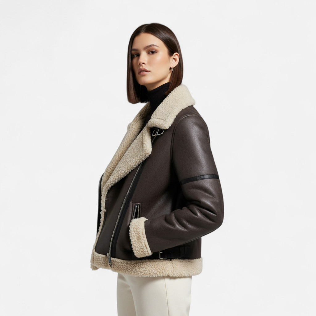 Women'S Autumn Belted Suede Jacket