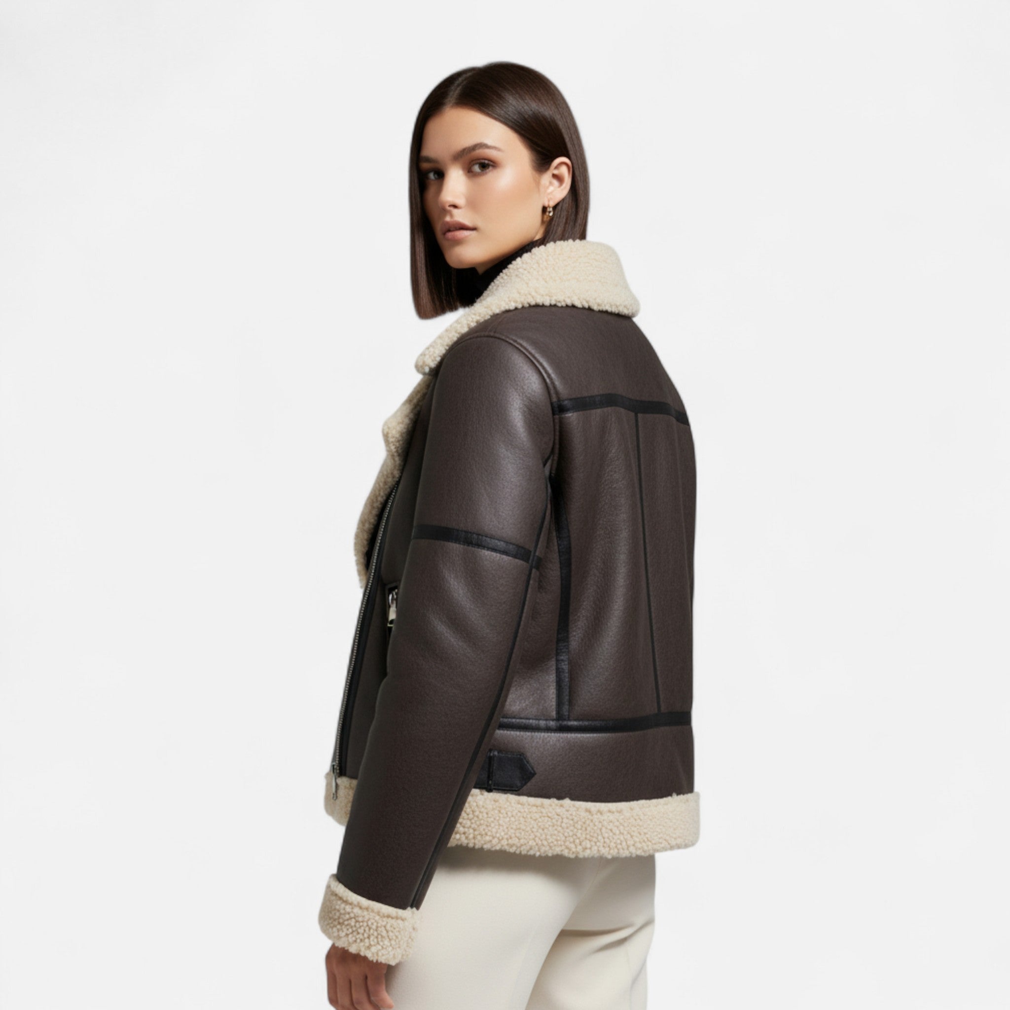 Women'S Autumn Belted Suede Jacket