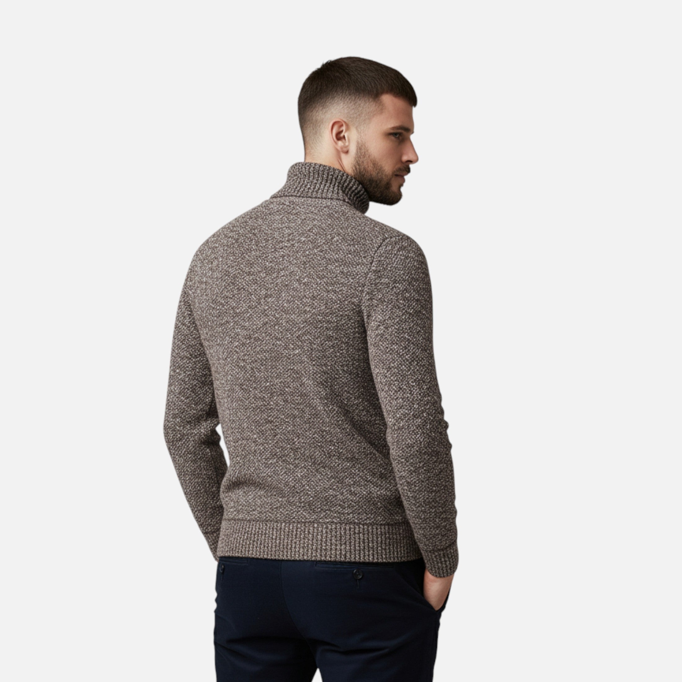 Men's Knitted Turtleneck Sweater