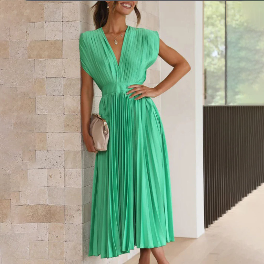 Vestido largo para invitada de boda Soft Flow con ajuste elegante