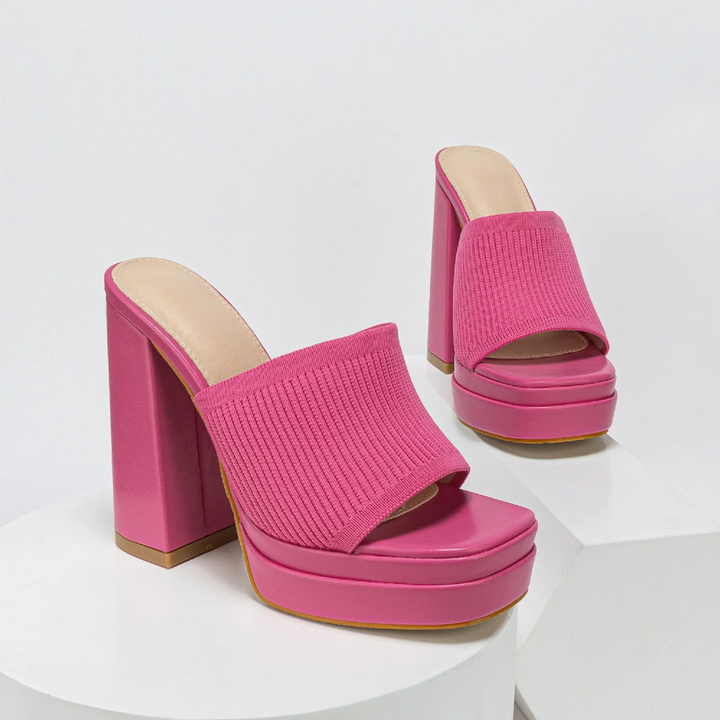 Sandalias cómodas ajustables con plataforma