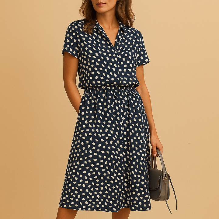 Vestidos de verano versátiles para mujer, midi, línea A, frescos, con escote en V