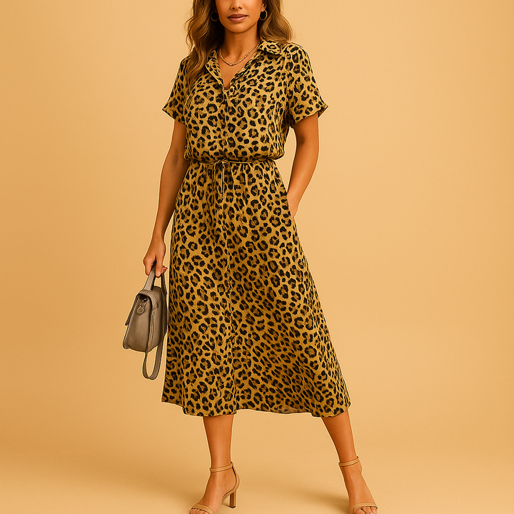 Vestidos de verano versátiles para mujer, midi, línea A, frescos, con escote en V