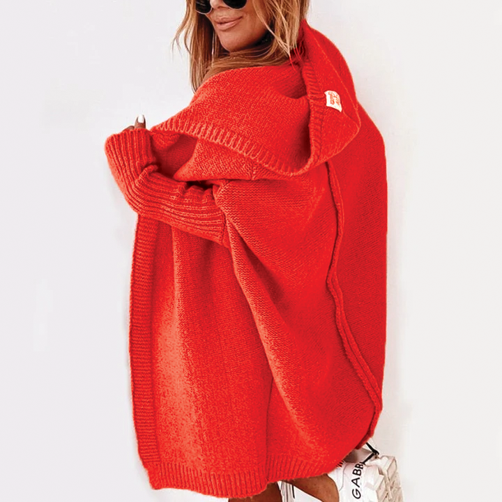 Hooded Knit Cardigan