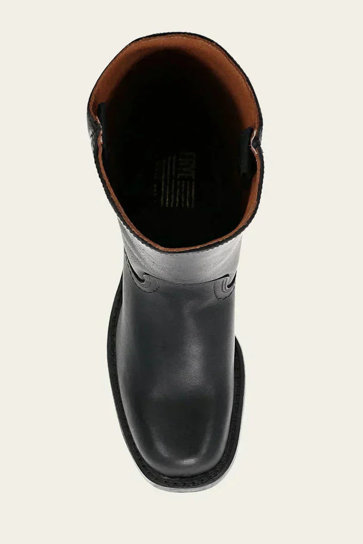 Slim Fit Structured Knee Boots