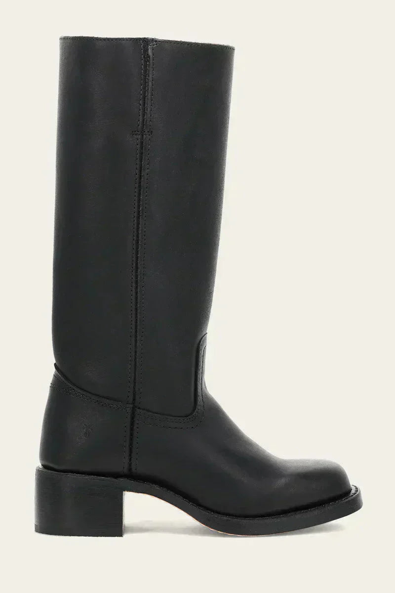 Slim Fit Structured Knee Boots