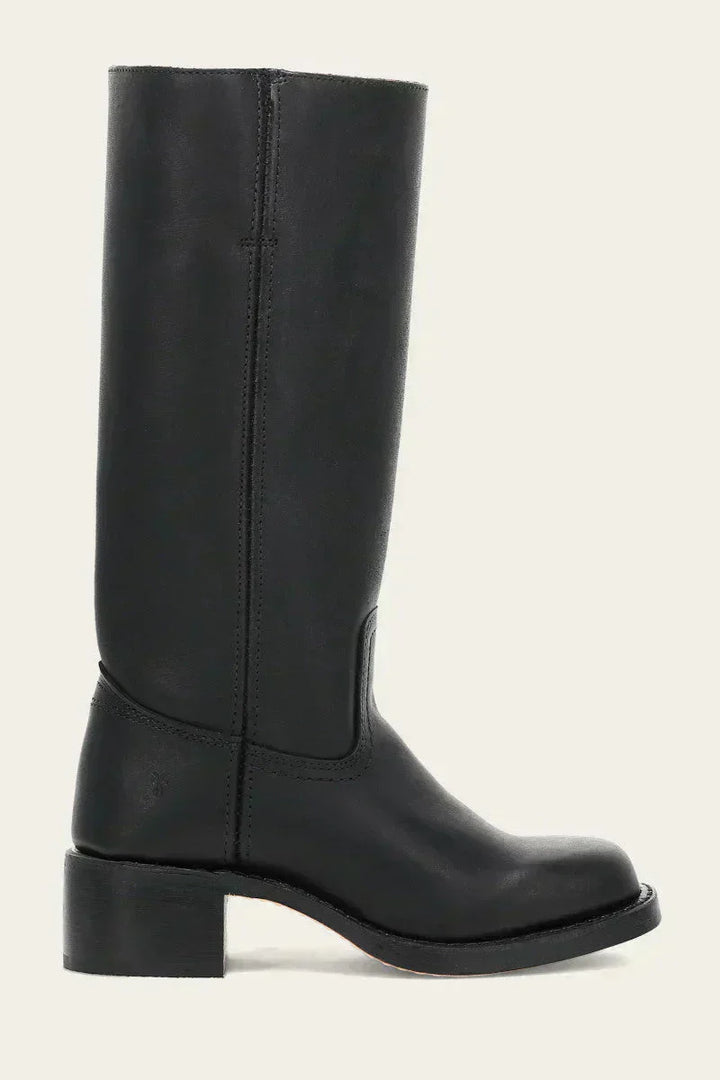 Slim Fit Structured Knee Boots