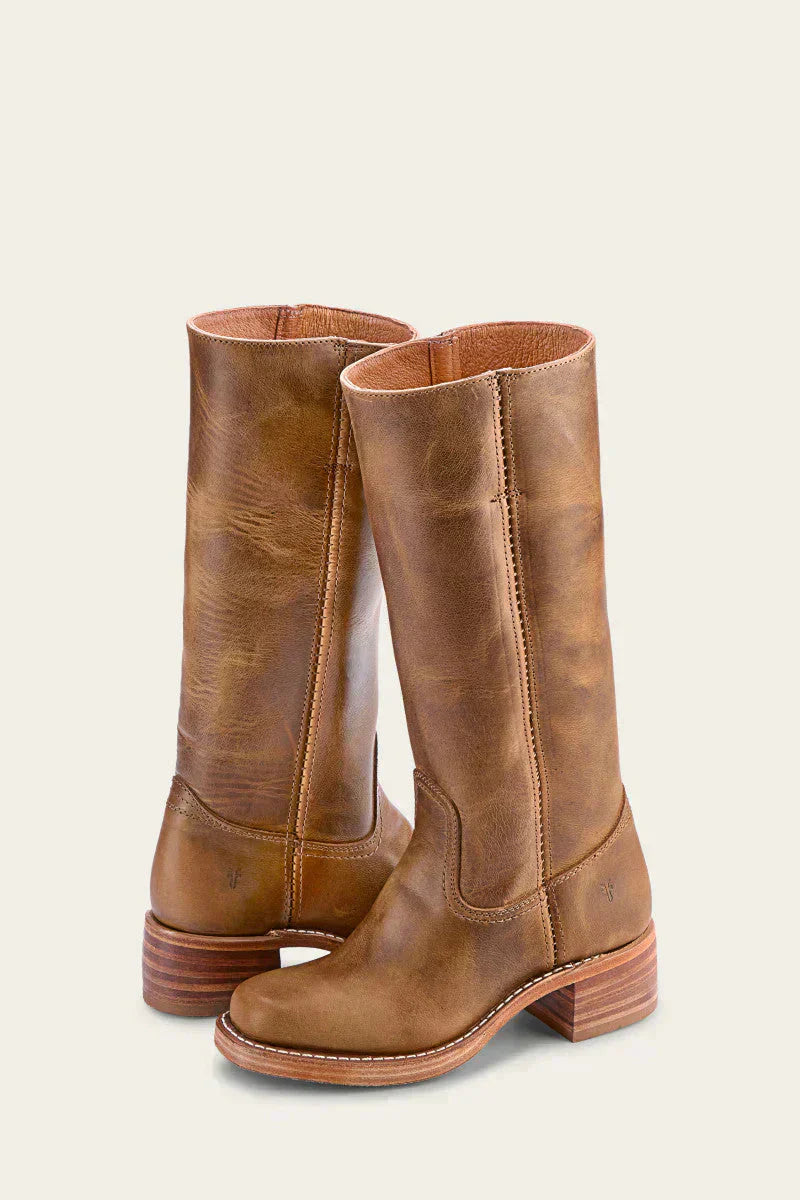 Slim Fit Structured Knee Boots