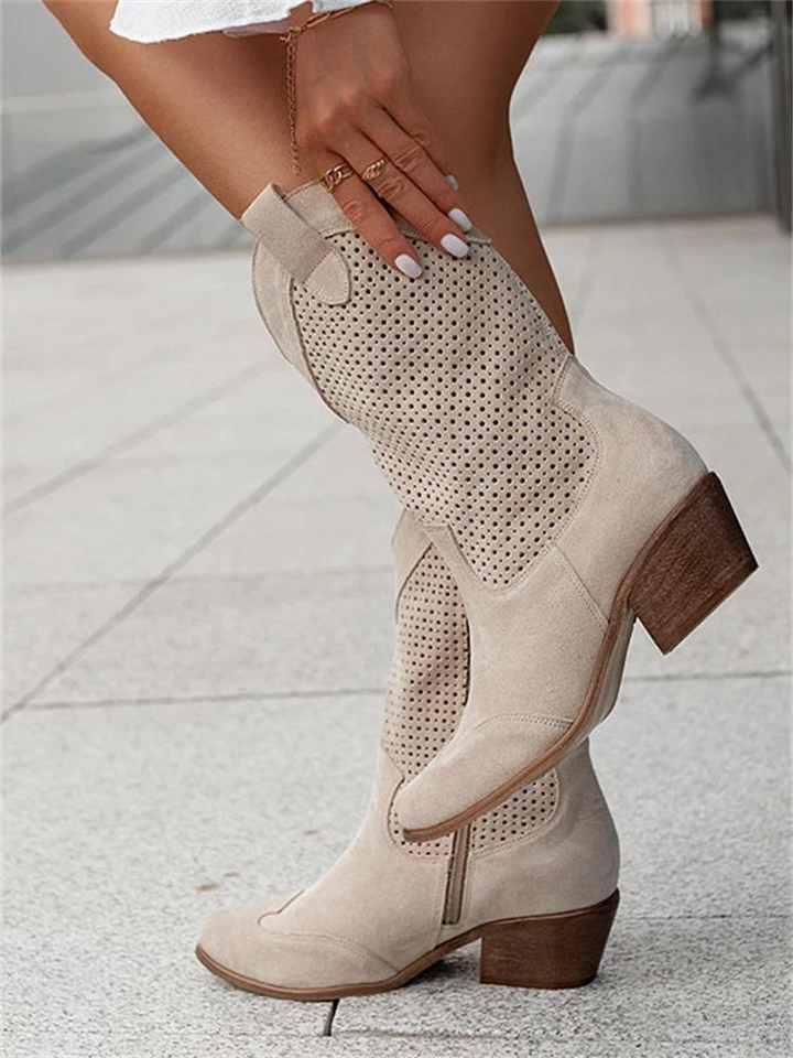 Wysokie zimowe buty damskie