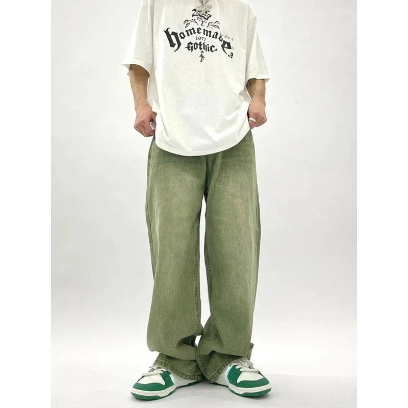 Relaxed Streetwear Casual Baggy Jeans for Men