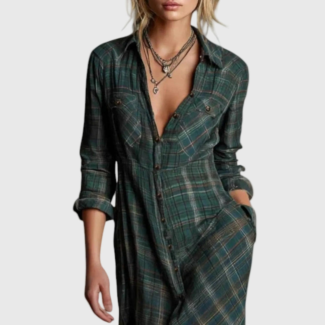 Elegancka sukienka maxi z drapowaniem