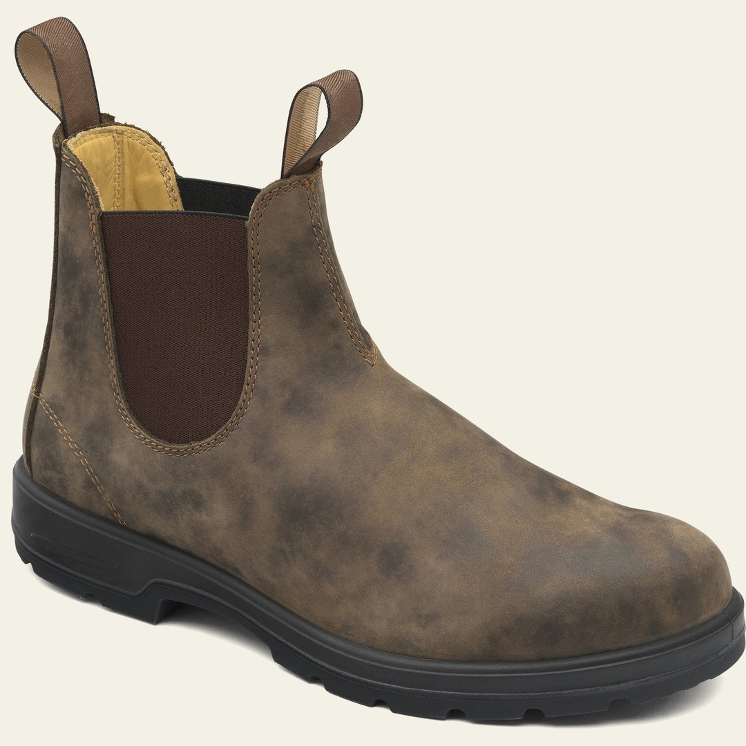 Casual Outdoor Leather Chelsea Boots with Pull Tab for Men