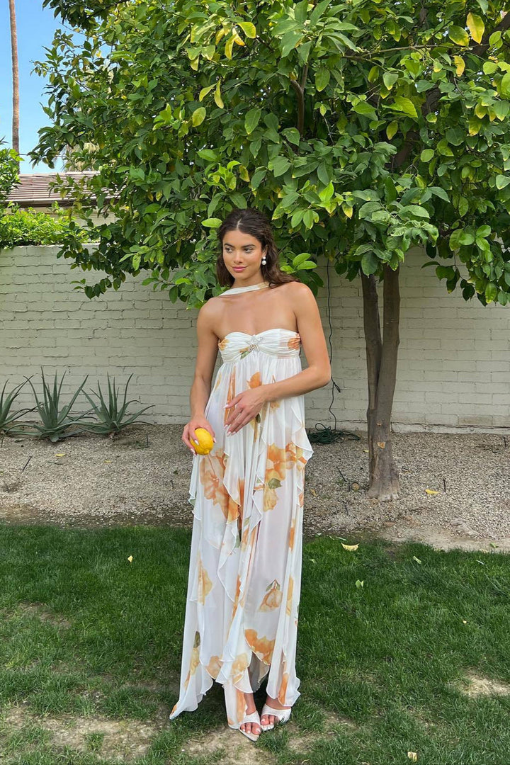 Elegant Halter Maxi Dress