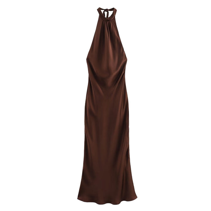 Women's Timeless Velvet Event-Ready Dusk Midi Dress for Evening Wear